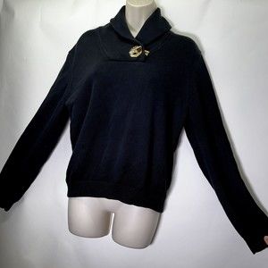 Lauren Ralph Lauren pullover sweater gold toggle XL